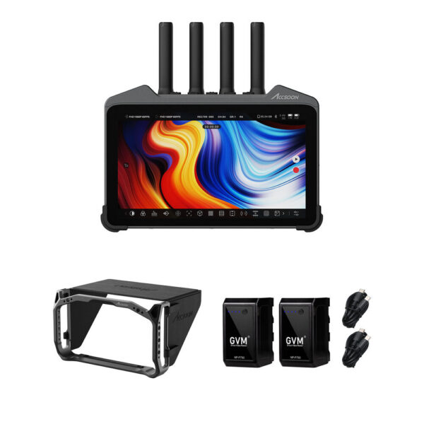 Accsoon Cine View M7 Pro 7" 4K Recording Monitor Kit with Cage and 2 Batteries view 4
