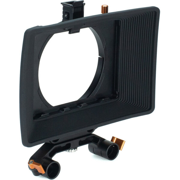 Bright Tangerine Misfit Atom Clamp-On Matte Box with Anti Reflective Tilt Bracket and 15mm LWS / 19mm Studio Rod Clamps view 4