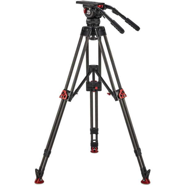 Camgear EFP CF/MS Carbon Fiber Tripod with Mid-Level Spreader & Elite 18 Fluid Head System