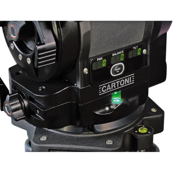 Cartoni Master 40 Fluid Head with Wedge Plate and Pan Handle view 2