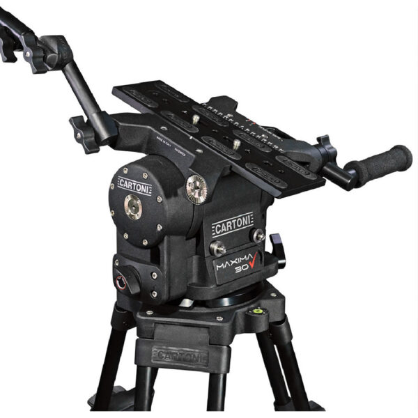 Cartoni Maxima 30 Head with K701 Tripod and Mid-Level Spreader view 3