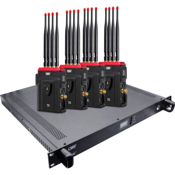 Crystal Video Technology Beam Link Ultimate 4-Ch Wireless Transmission System with Rackmount Receiver (2625')