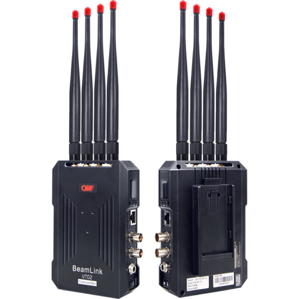 Crystal Video Technology Beam Link VT02+VR02 1-Channel Full HD SDI/HDMI Wireless Transmission System (2625')