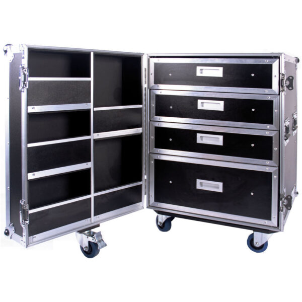 Dee Jay LED Fly Drive Utility and Storage Case With Drawers & Compartments (Black) view 2