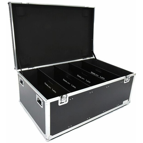 Dee Jay LED Fly Drive Utility Trunk Case with Compartment Separators and Wheels
