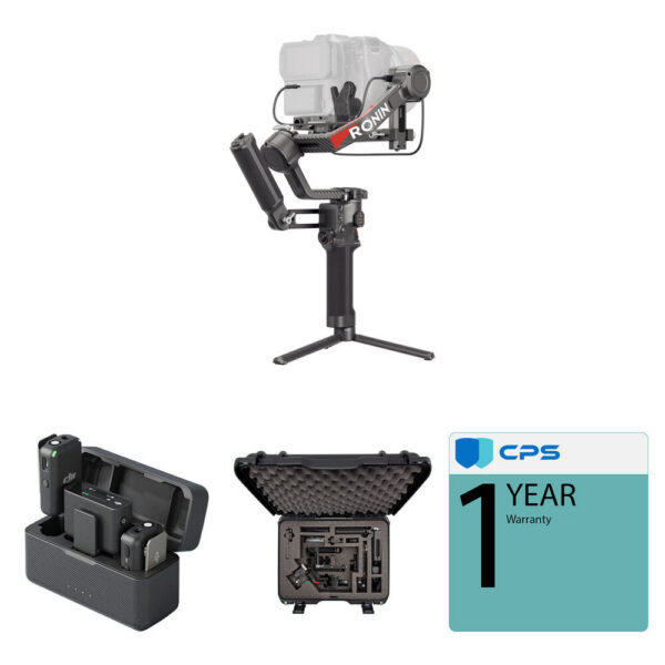 DJI RS 4 Pro Gimbal Stabilizer Combo Kit with Wireless Microphone System view 4