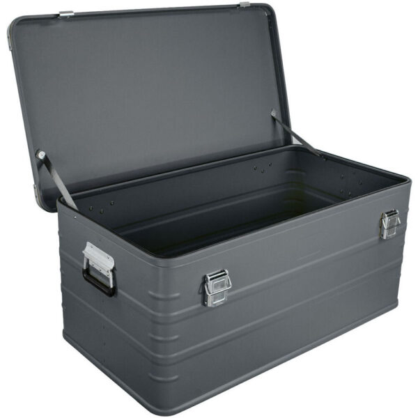 Eylar 2-Piece Large Crossover Aluminum Storage Trunk & Chest Set (Gray)