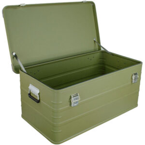 Eylar 2-Piece Large Crossover Aluminum Storage Trunk & Chest Set (Green)