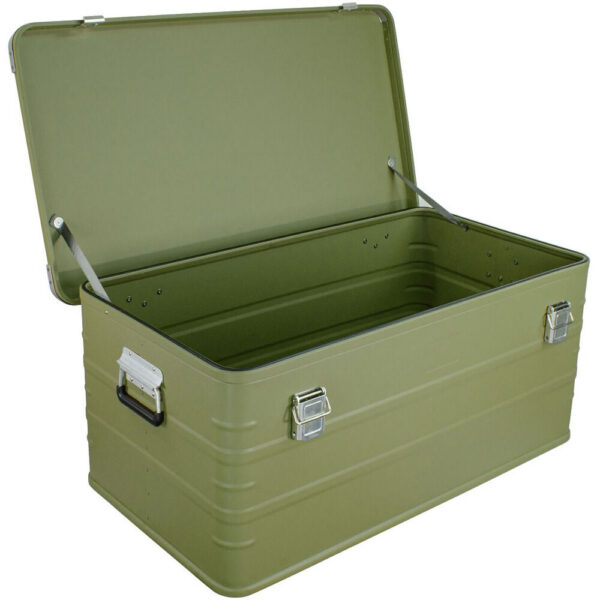Eylar 2-Piece Large Crossover Aluminum Storage Trunk & Chest Set (Green)