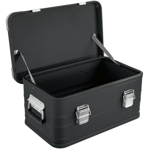 Eylar 4-Piece Large Crossover Aluminum Storage Trunk & Chest Set (Black) view 4