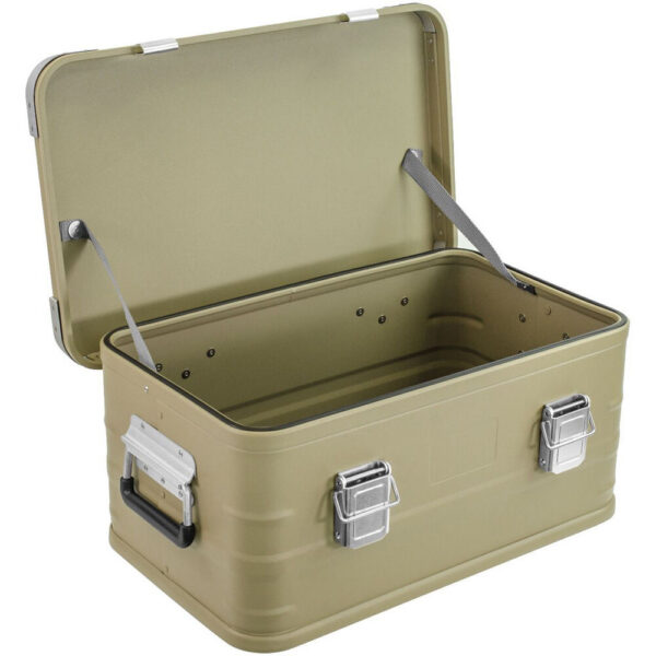 Eylar 4-Piece Large Crossover Aluminum Storage Trunk & Chest Set (Tan) view 4