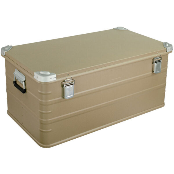 Eylar 4-Piece Large Crossover Aluminum Storage Trunk & Chest Set (Tan) view 8