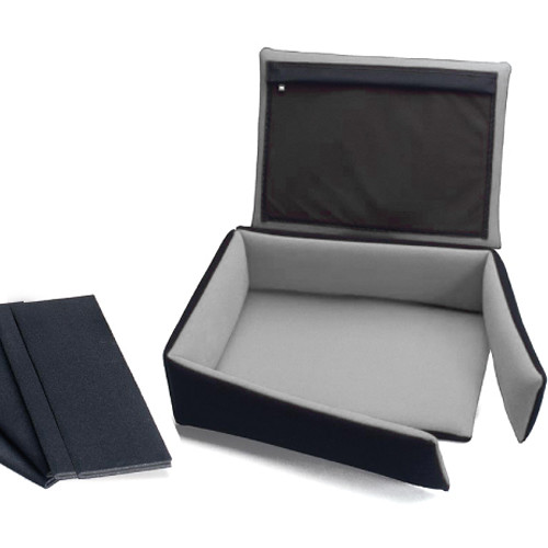 HPRC 2780WSFD Hard Case with Soft Deck and Dividers (Black with Blue Handle) view 2