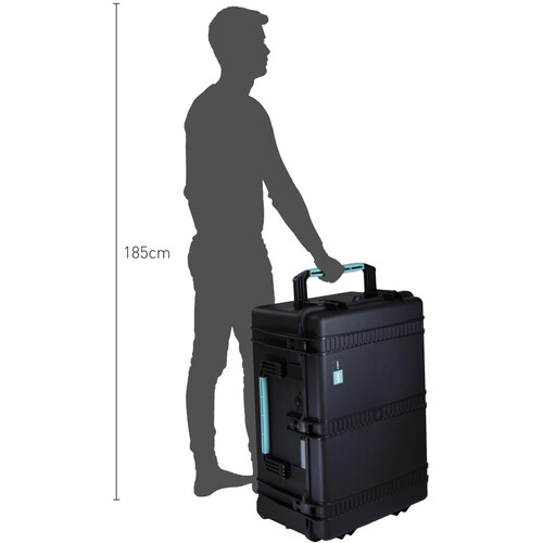 HPRC 2780WSFD Hard Case with Soft Deck and Dividers (Black with Blue Handle) view 4