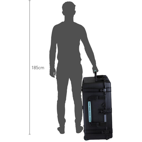 HPRC 2780WSFD Hard Case with Soft Deck and Dividers (Black with Blue Handle) view 5