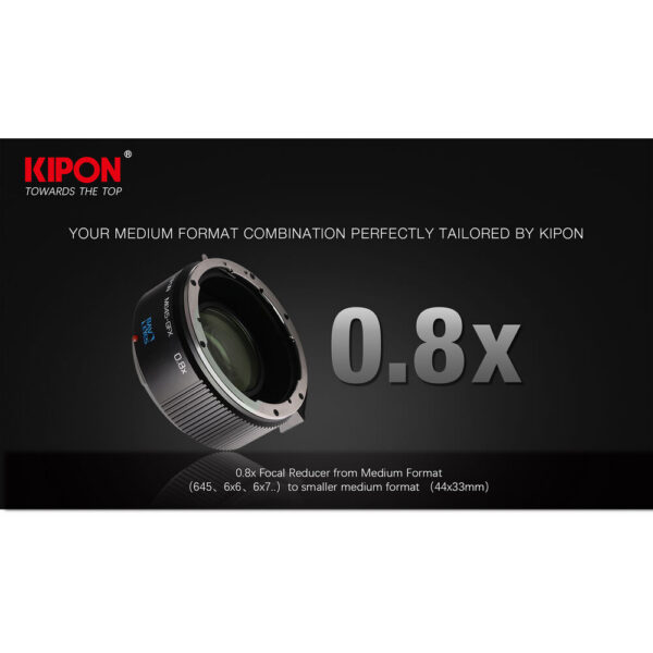 KIPON 0.8x Focal Reducer for Mamiya 645 Lens to FUJIFILM GFX Camera view 4