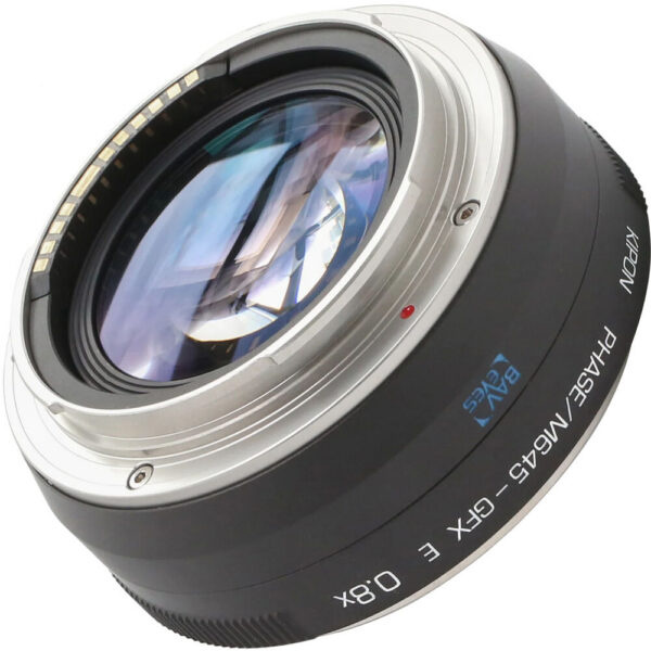 KIPON Baveyes 0.8x Lens Mount Adapter (Phase One/Mamiya 645 to FUJIFILM G, V2) view 3