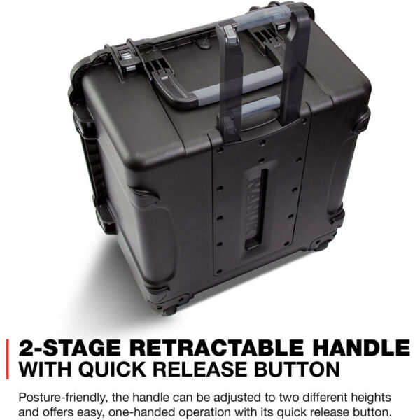 Nanuk 970 Wheeled Hard Case with Padded Divider Insert (Black, 134L)