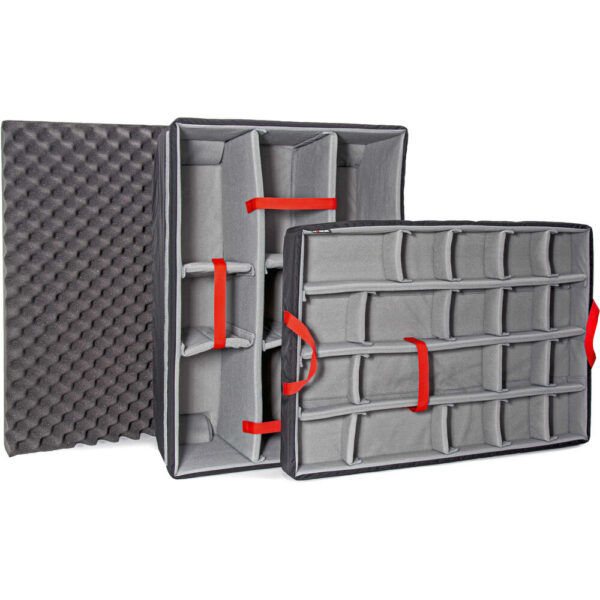 Nanuk 975S Wheeled Hard Case with Padded Divider Insert and Lid Organizer (Black, 186L) view 6