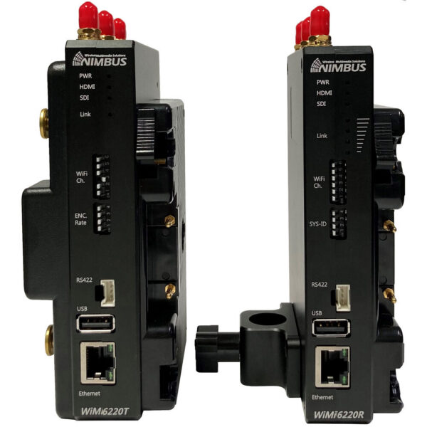 Nimbus Wi Mi6220 Wireless HD/3G-SDI / HDMI H.264 Encoder/TX & Decoder/RX Set (Gold Mount)