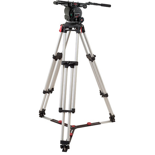 OConnor 120EX Fluid Head & Cine HD Mitchell Top Tripod with Ground Spreader view 4