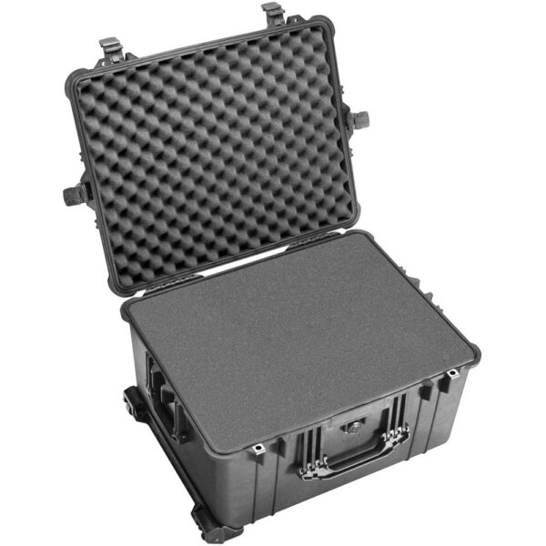 Pelican 1620 Case with Foam with Porta Brace Long Life Divider Kit (Black)