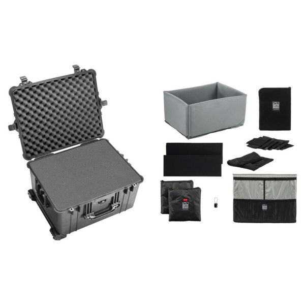 Pelican 1620 Case with Foam with Porta Brace Long Life Divider Kit (Black) view 3
