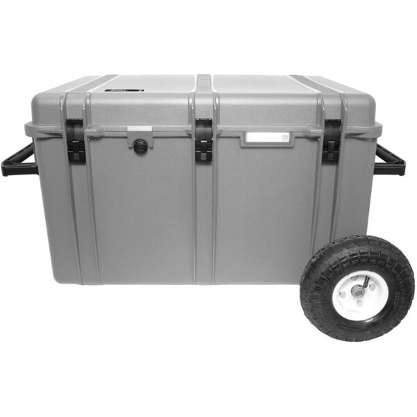 Porta Brace Trunk-Style Hard Case with Off-Road Wheels with Foam (Platinum) view 4