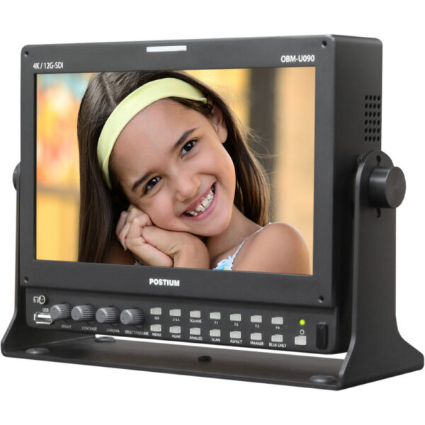 Postium Korea OBM-U090 9" HDR 4K 12G-SDI LCD Monitor view 4