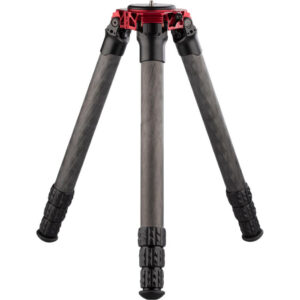 Pro Media Gear TR424RED 42mm-Series 58" Pro Stix Carbon Fiber Tripod with Top Plate (Red)