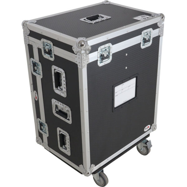 ProX Foldable Pro Desk Wheeled Flight Case with Table Top & Drawers