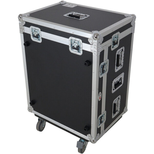 ProX Foldable Pro Desk Wheeled Flight Case with Table Top & Drawers view 3