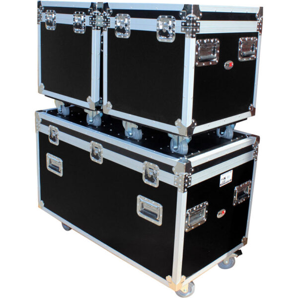 ProX Set of 12 ATA-Style Utility Road Cases (4 Large, 8 Small) view 5