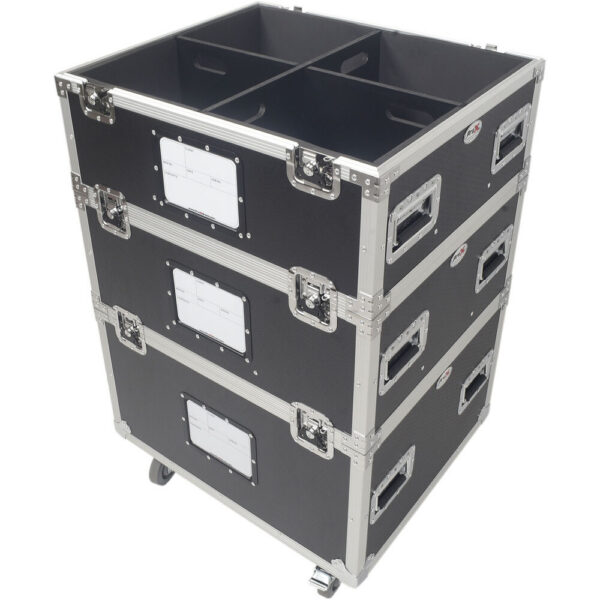 ProX Truck Pax 5-Tier Wheeled Utility Flight Case with Dividers (2-Pack) view 4