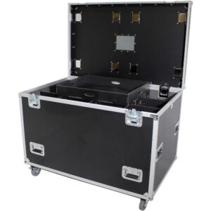 ProX Truck PaX Heavy-Duty Truck Pack Utility Flight Case with Divider & Tray (Black, 2-Pack)