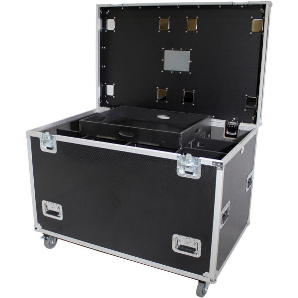 ProX Truck PaX Heavy-Duty Truck Pack Utility Flight Case with Divider & Tray (Black, 2-Pack)