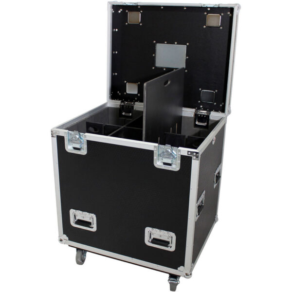 ProX Truck PaX Heavy-Duty Truck Pack Utility Flight Case with Divider & Tray (Black, 4-Pack)