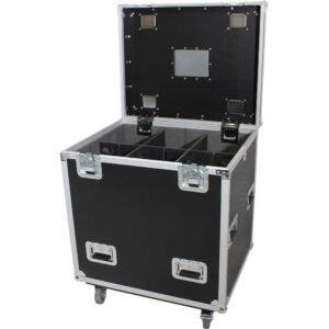 ProX Truck PaX Heavy-Duty Truck Pack Utility Flight Case with Divider & Tray (Black, 4-Pack)