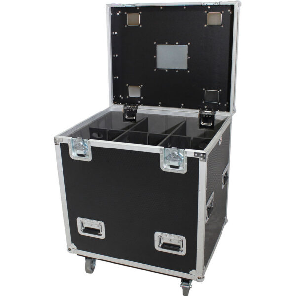 ProX Truck PaX Heavy-Duty Truck Pack Utility Flight Case with Divider & Tray (Black, 4-Pack)