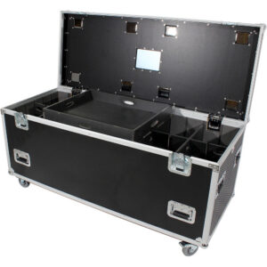 ProX Truck PaX Heavy-Duty Truck Pack Utility Flight Case with Divider & Tray (Black, 4-Pack)