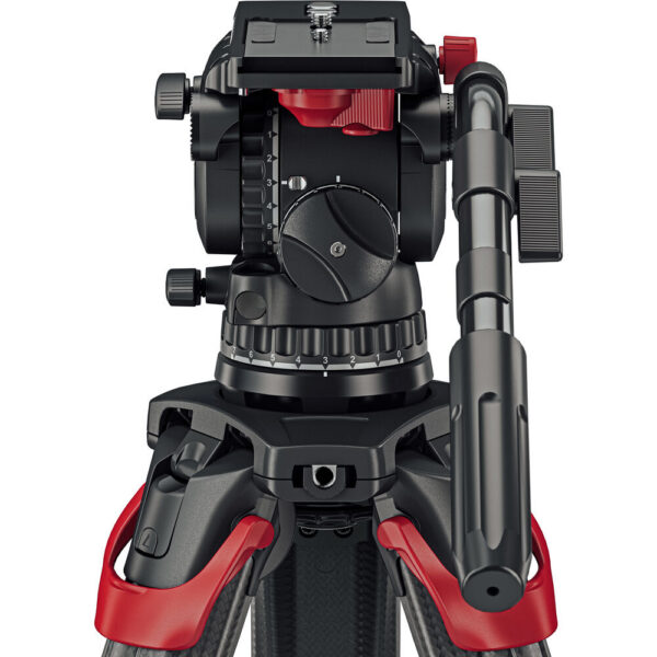 Sachtler aktiv 18T System with flowtech 100 MS and Mid-Level Spreader view 3
