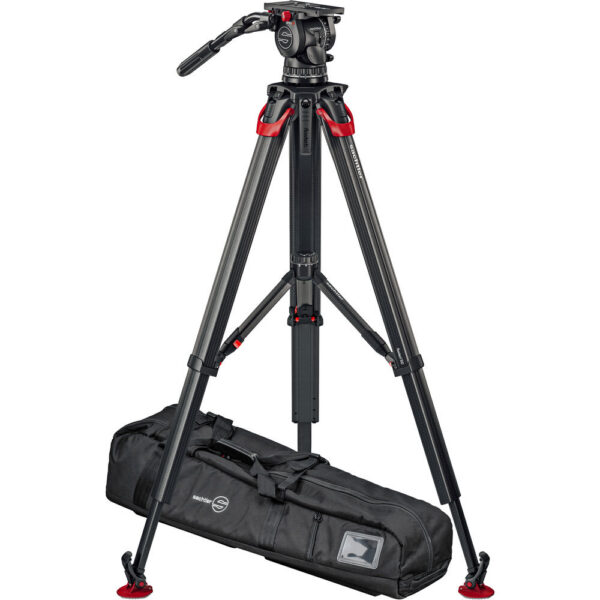 Sachtler aktiv 18T System with flowtech 100 MS and Mid-Level Spreader view 5
