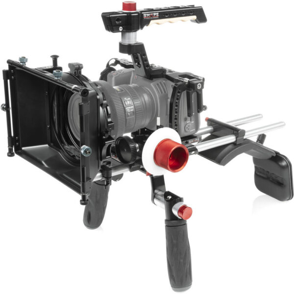SHAPE Cage Kit with Matte Box, Follow Focus, Shoulder Mount & 18" 15mm Rods for BMPCC 6K & 4K view 6