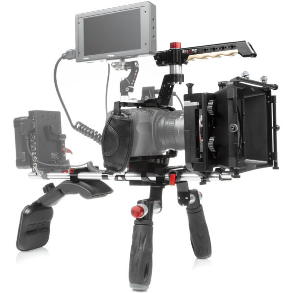 SHAPE Cage Kit with Matte Box, Follow Focus, Shoulder Mount & 18" 15mm Rods for BMPCC 6K & 4K view 8