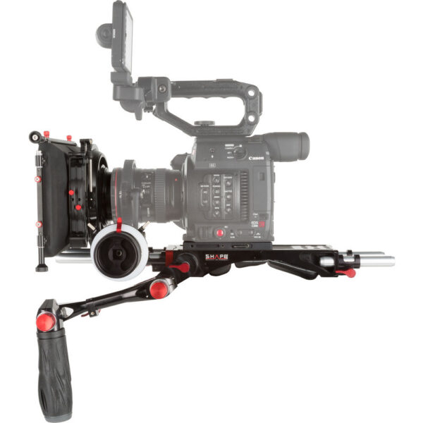 SHAPE Camera Rig with Follow Focus, Handgrips & Matte Box for Canon EOS C200 view 4