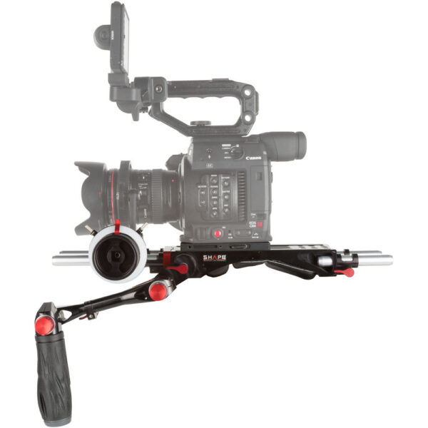 SHAPE Shoulder Rig Bundle with Follow Focus Pro for Canon EOS C200 view 3