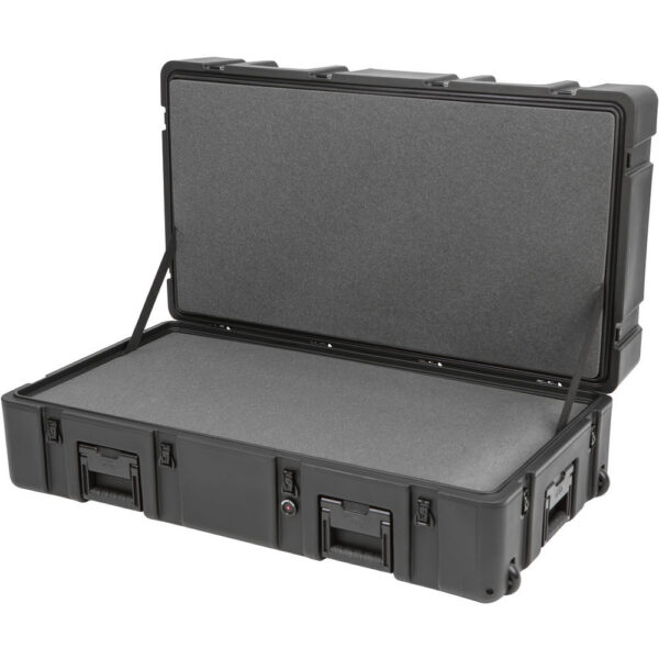 SKB R Series 4222-14 Waterproof Utility Case with Wheels (Black, Layered Foam) view 3