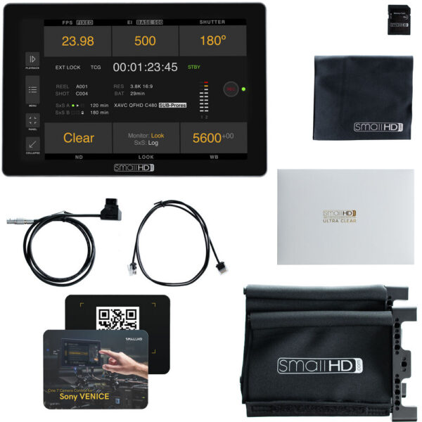 SmallHD 7" Cine 7 Touchscreen Monitor with Sony VENICE/BURANO/FX6 Camera Control Kit