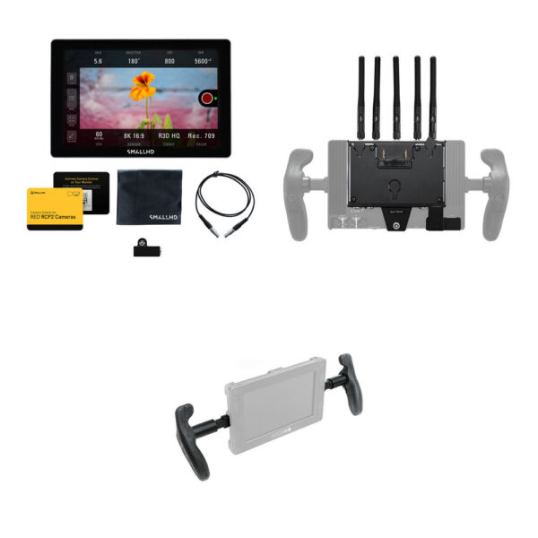 SmallHD INDIE 7 RED RCP2 Monitor for KOMODO/DSMC3 with Bolt 6 750 Receiver Handheld Kit (Gold Mount) view 5