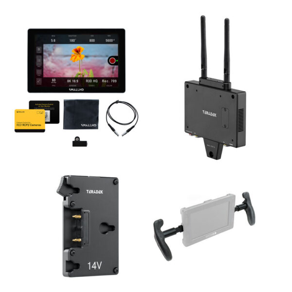 SmallHD INDIE 7 RED RCP2 Monitor for KOMODO/DSMC3 with Bolt 6 750 Transmitter Handheld Kit (Gold Mount) view 6